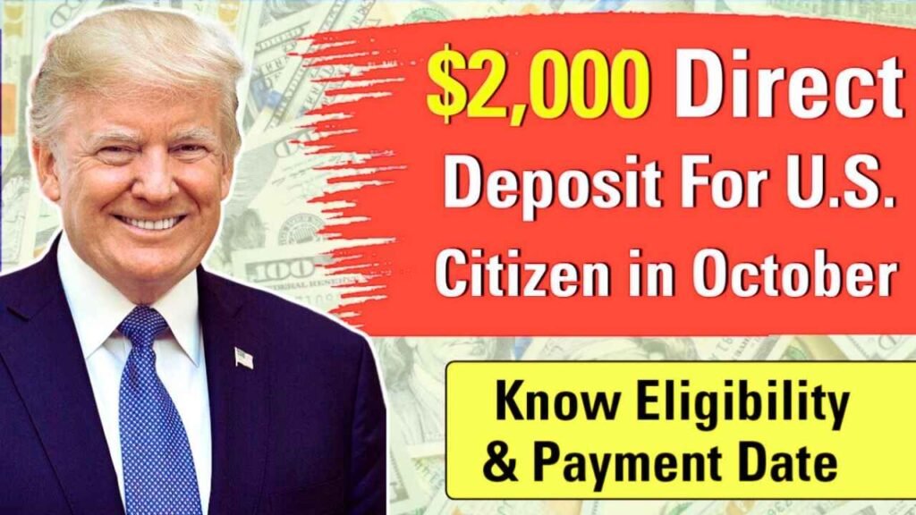 No $2,000 Direct Deposit Coming for Americans This October